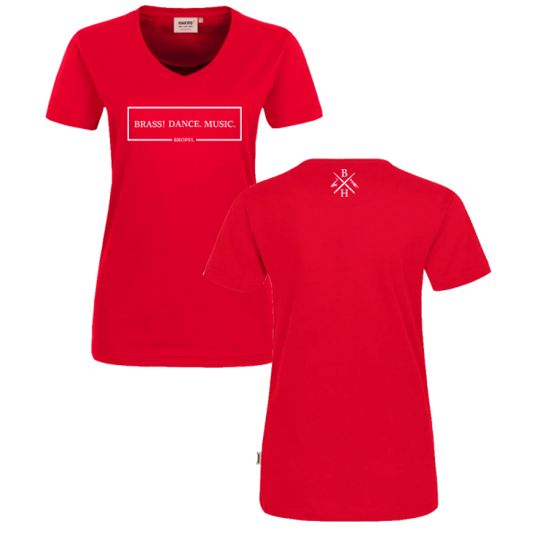 Rotes Damen T-Shirt / Motiv 8