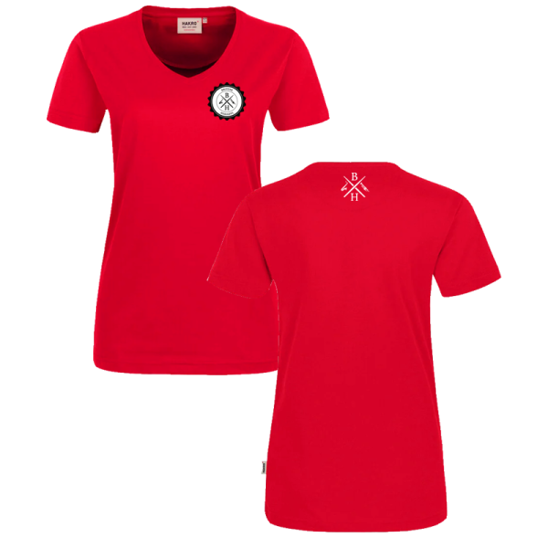 Rotes Damen T-Shirt / Motiv 2