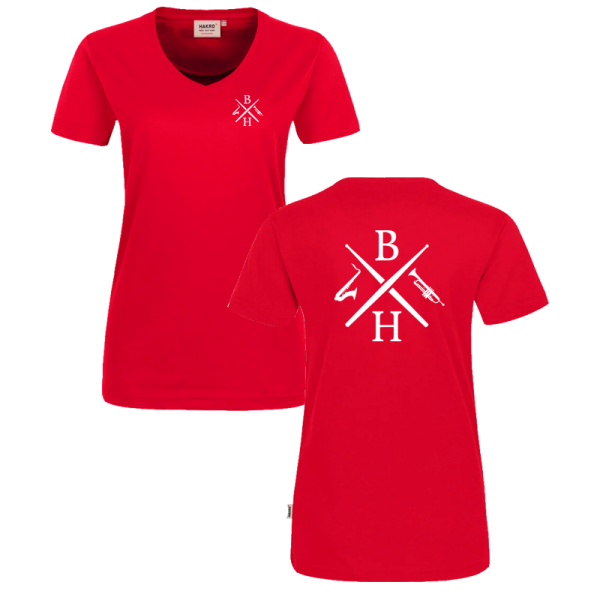 Rotes Damen T-Shirt / Motiv 3