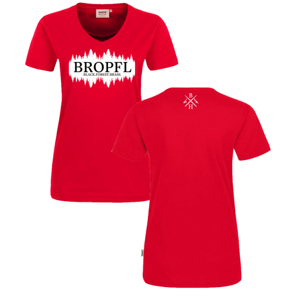 Rotes Damen T-Shirt / Motiv 6