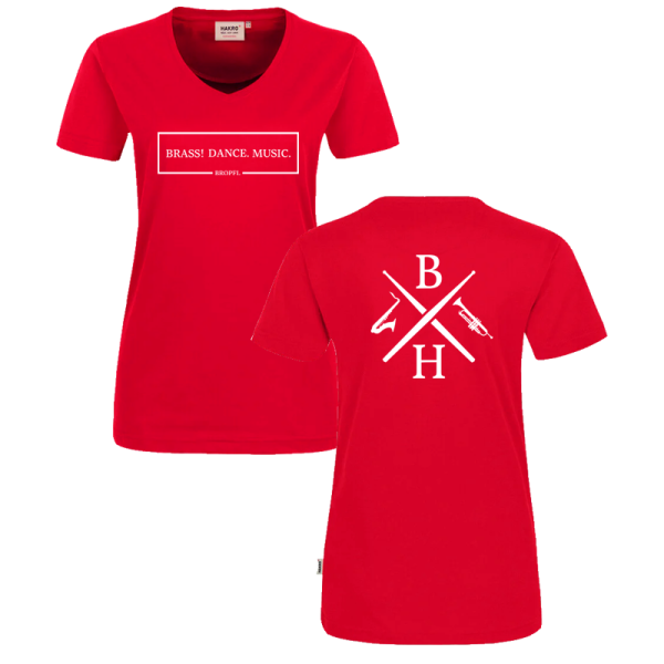 Rotes Damen T-Shirt / Motiv 7