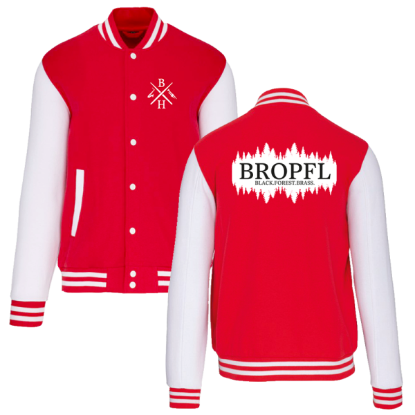 Rote College Jacke / Motiv 2