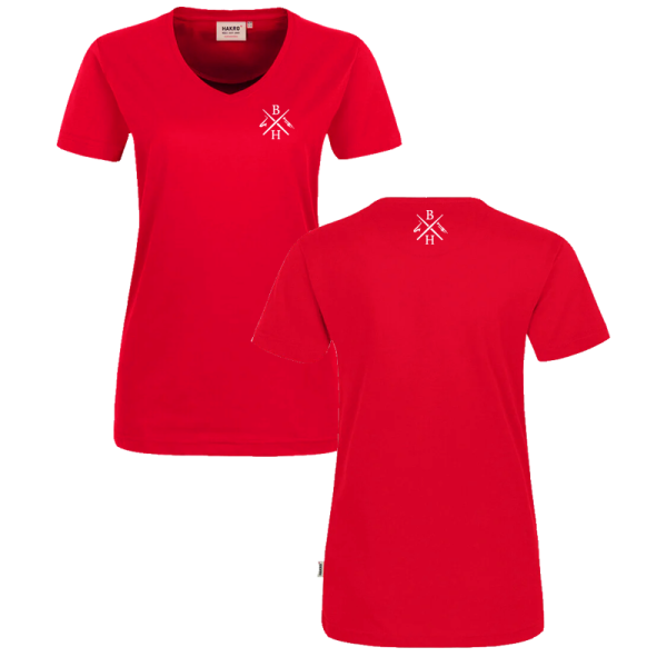 Rotes Damen T-Shirt / Motiv 4