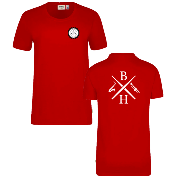 Rotes Unisex T-Shirt / Motiv 1